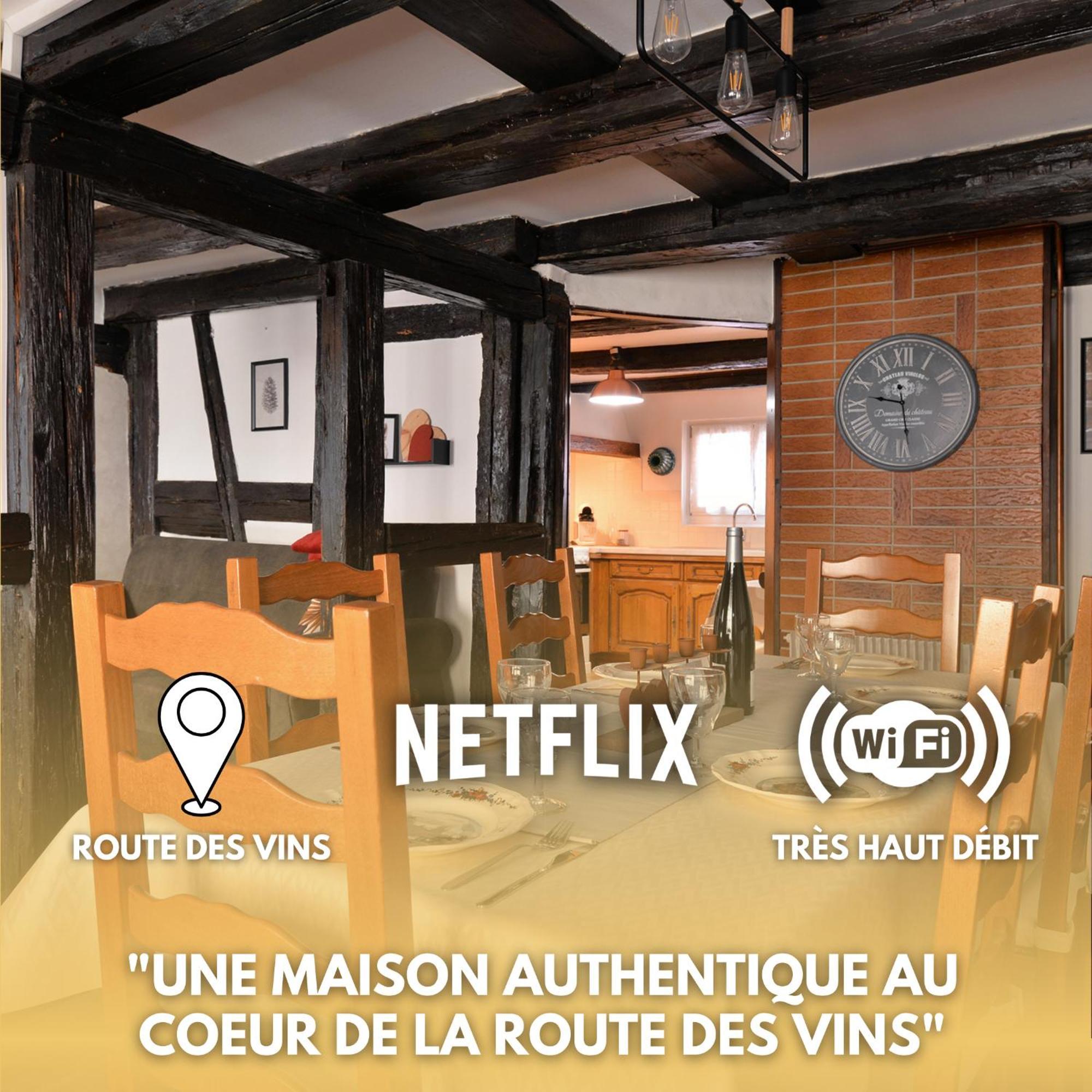 Chez Mamema, Maison Alsacienne Route Des Vins 킨츠하임 외부 사진